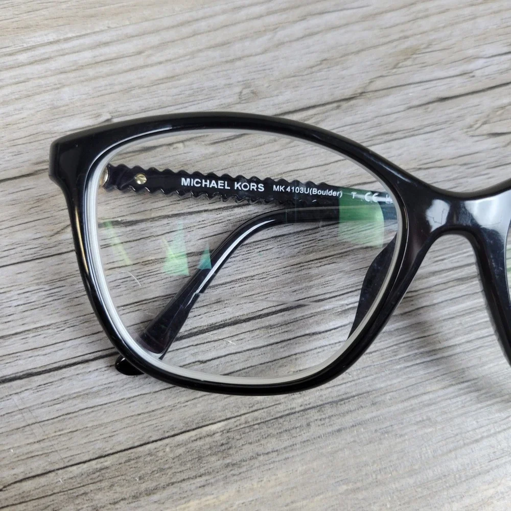 Michael Kors Eyeglasses Frames MK4103U Boulder 3005 Black Braided 55-16-140